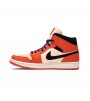 Кроссовки Air Jordan 1 Mid Team Orange Black