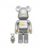 Bearbrick 20th Anniversary 100% & 400% Gold & Silver Chrome