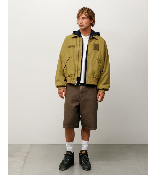 Шорты Stussy Washed Canvas Work Short Brown