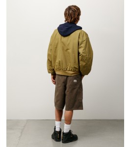 Шорты Stussy Washed Canvas Work Short Brown - Фото №2