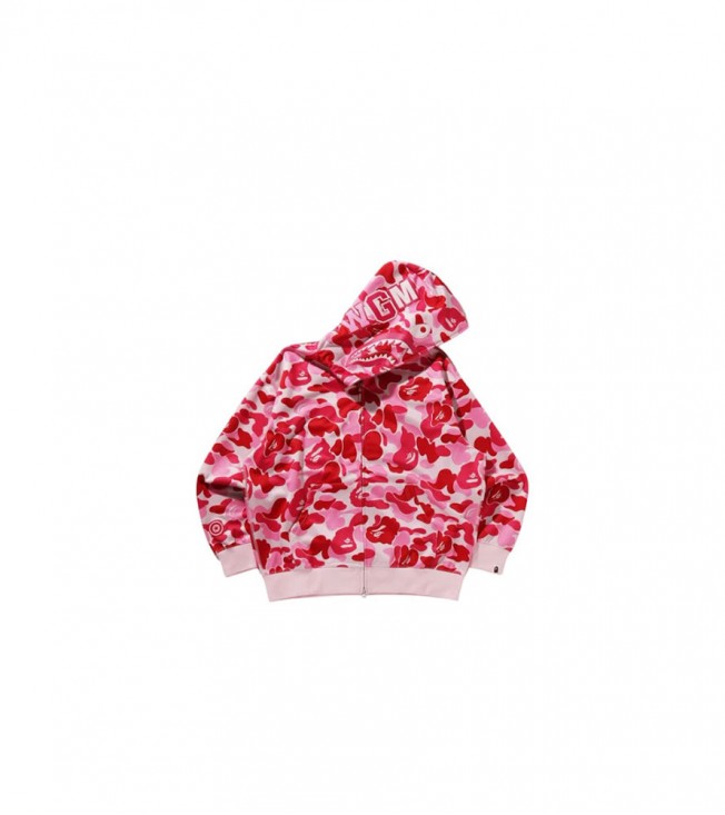 Худи BAPE ABC Camo Rayon Relaxed Fit Shark Pink