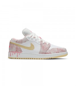 Кроссовки Jordan 1 Low Paint Drip (GS)