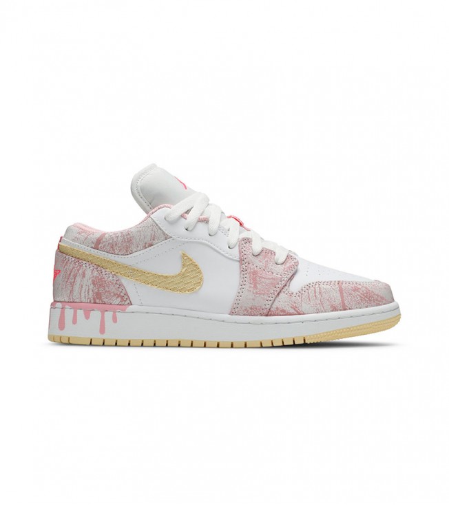 Кроссовки Jordan 1 Low Paint Drip (GS)