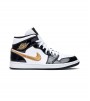 Кроссовки Air Jordan 1 Mid Patent Black Gold