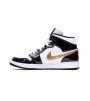 Кроссовки Air Jordan 1 Mid Patent Black Gold