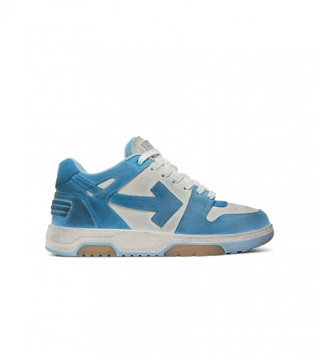 OFF-WHITE OOO Low Out Of Office Suede White Light Blue