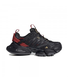 adidas XLG Runner Deluxe Black Gold Metallic Red