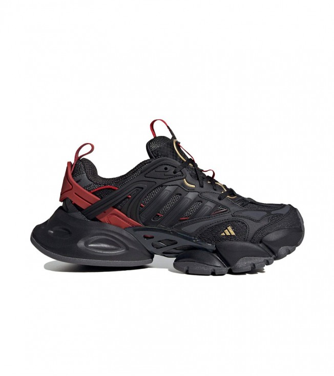 adidas XLG Runner Deluxe Black Gold Metallic Red