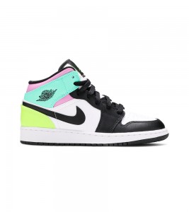 Кроссовки Jordan 1 Mi Pastel Black Toe (GS)