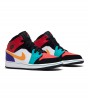 Кроссовки Air Jordan 1 Mid Bred Multi Color GS