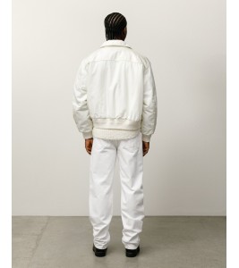 Куртка Stussy Mock Neck Flight Bomber White - Фото №2