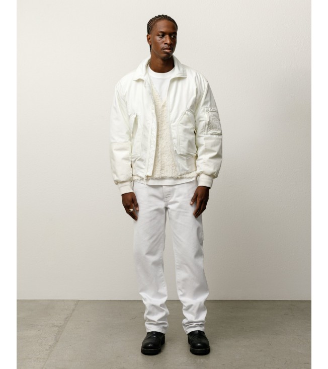 Куртка Stussy Mock Neck Flight Bomber White