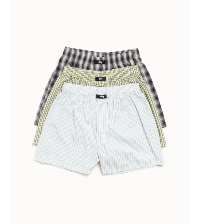 Шорты Stussy Boxer Shorts 3 Pack Multi