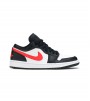 Кроссовки Air Jordan 1 Low Black Siren Red WMNS