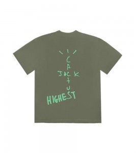 Футболка Travis Scott x Jordan Cactus Jack Highest Olive - Фото №2