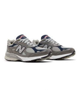 New Balance 990v3 Elephant Grey Navy - Фото №2