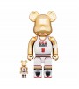 Bearbrick Michael Jordan 1992 Team USA (Dream Team) 100% & 400% Set Gold Chrome
