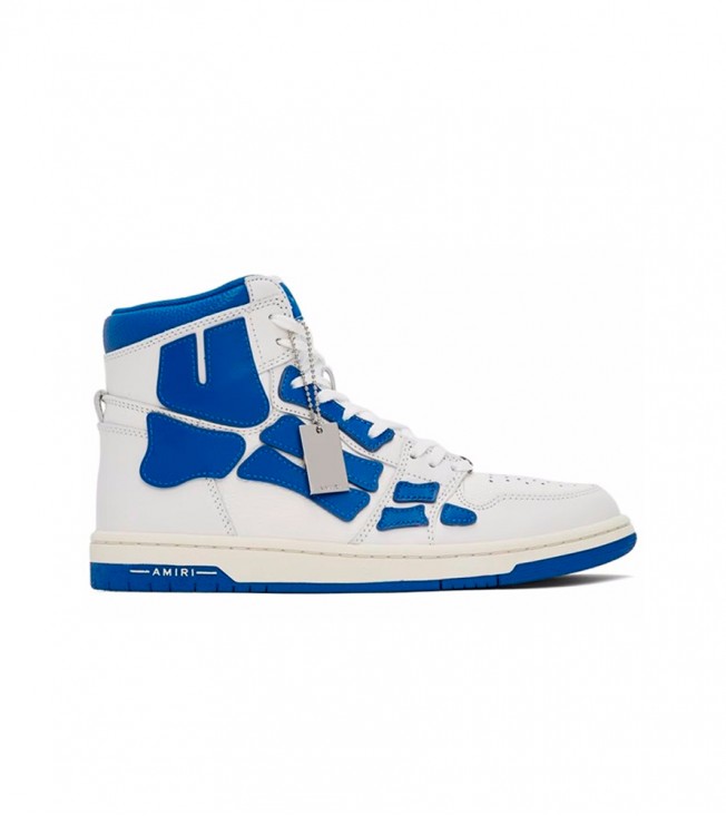 AMIRI Skel Panelled High Top White Blue