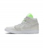 Кроссовки Jordan 1 Mid Vast Grey Ghost Green WMNS