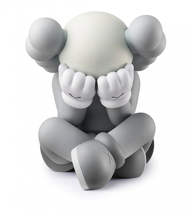 KAWS Separated Vinyl Figure Grey 19,5 см