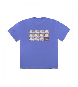 Футболка Travis Scott x McDonald's Menu Mono Logo III Washed Purple
