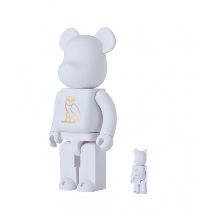 Bearbrick x OVO 100% & 400% Set Pearl White