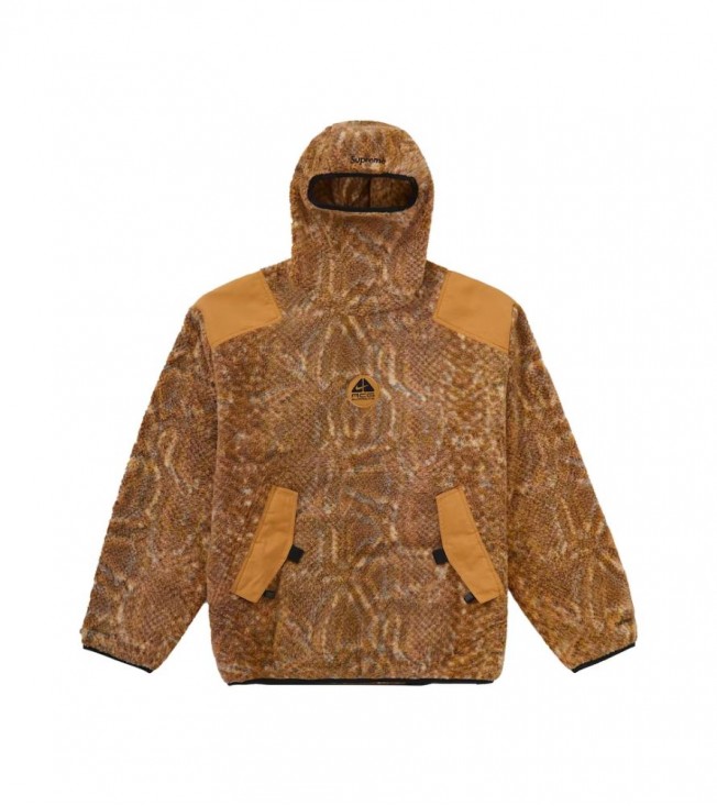 Supreme Nike ACG Fleece Pullover Gold Snakeskin