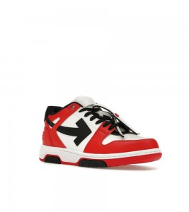 OFF-WHITE Out Of Office OOO Low Tops Red Black (2024) - Фото №2