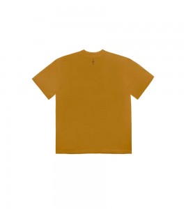 Travis Scott Cactus Jack Flower T-shirt Gold - Фото №2