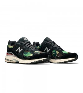 New Balance 2002R BAPE Black - Фото №2
