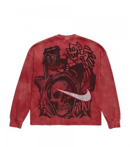 Лонгслив Travis Scott Cactus Jack X Nike Tie Dye Thermal Rhinestone - Фото №2