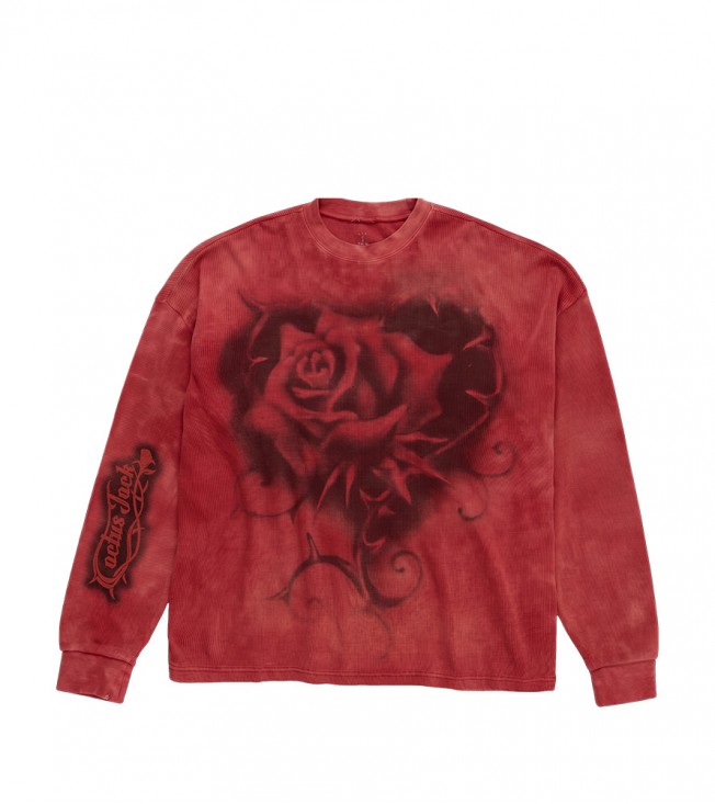 Лонгслив Travis Scott Cactus Jack X Nike Tie Dye Thermal Rhinestone
