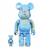 Bearbrick Jean-Michel Basquiat #4 100% & 400% Set Blue