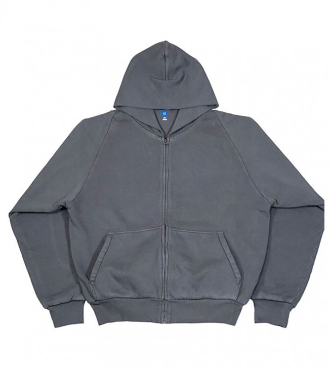 Yeezy X Gap Zip Up Exclusive Hoodie Dark Grey
