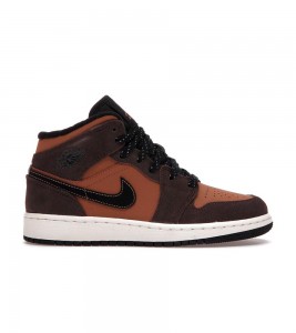 Кроссовки Jordan 1 Mid SE Dark Chocolate (GS)
