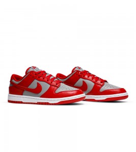 Nike Dunk Low Retro Medium Grey Red UNLV 2021 - Фото №2