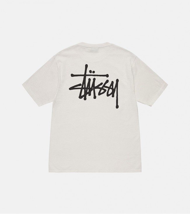 Stussy Basic Tee Pigment Dyed Natural
