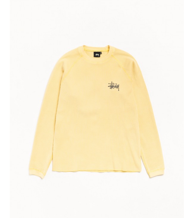 Свитер Stussy Basic Stüssy Thermal Pale Yellow
