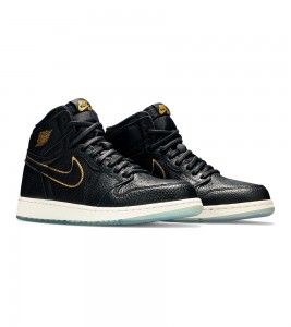 Кроссовки Air Jordan 1 Retro High La Black Gold GS - ???? ?20