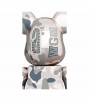 Bearbrick x BAPE Camo Shark 100% & 400% Set Silver