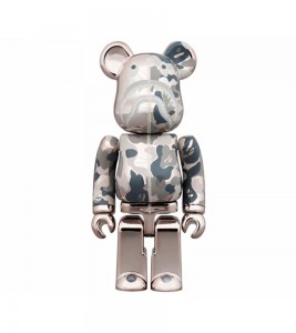 Bearbrick x BAPE Camo Shark 100% & 400% Set Silver - ???? ?20