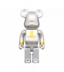 Bearbrick x mastermind JAPAN 1000% Silver