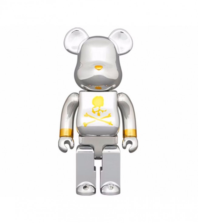 Bearbrick x mastermind JAPAN 1000% Silver