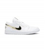 Кроссовки Air Jordan 1 Low White Metallic Gold WMNS