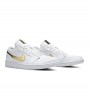 Кроссовки Air Jordan 1 Low White Metallic Gold WMNS