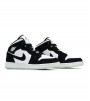 Кроссовки Air Jordan 1 Mid White Black Teal Tint GS