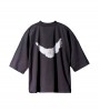 Футболка Yeezy Gap Engineered by Balenciaga Dove 3/4 Sleeve Tee Black Oversize