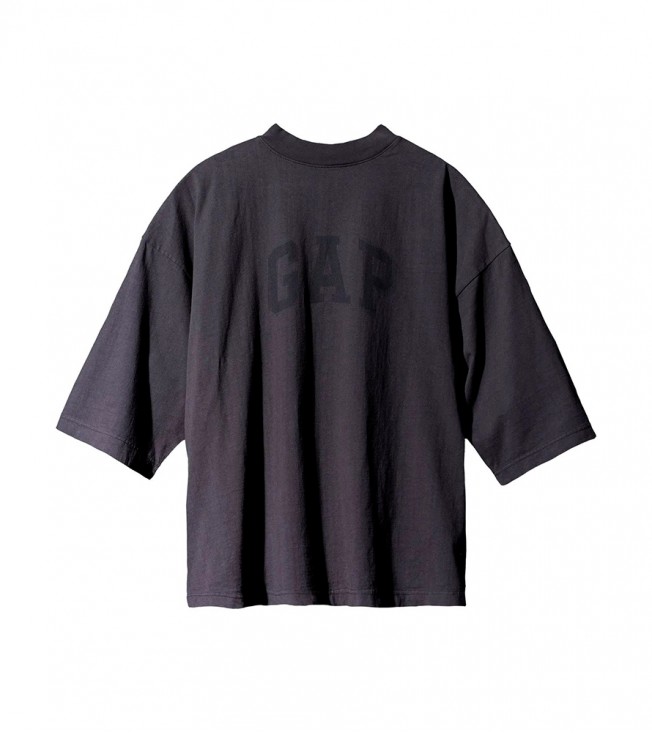Футболка Yeezy Gap Engineered by Balenciaga Dove 3/4 Sleeve Tee Black Oversize