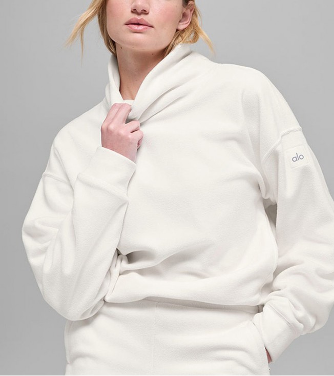 Свитшот Alo Yoga Polar Fleece Ivory