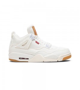 Кроссовки Jordan 4 Retro Levi's White (Levi's Tag)
